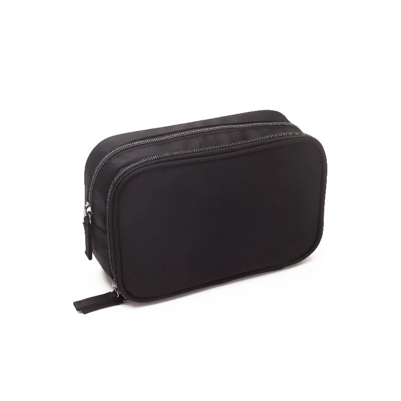 Solid color nylon layered cosmetic bag travel portable cosmetics large capacity storage bag practical Korean package Solid color nylon layered cosmetic bag travel portable cosmetics large capacity storage bag practical Korean package