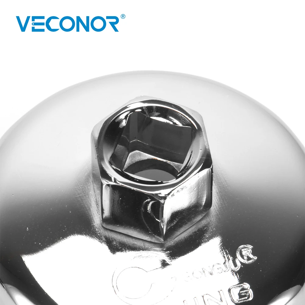 Veconor 1/2" Square Dr.Steel 74mm-75mm Oil Filter Wrench Cap Housing Tool Remover 14 Flutes Universal For POLO GM CHRYSLER LEXUS images - 6