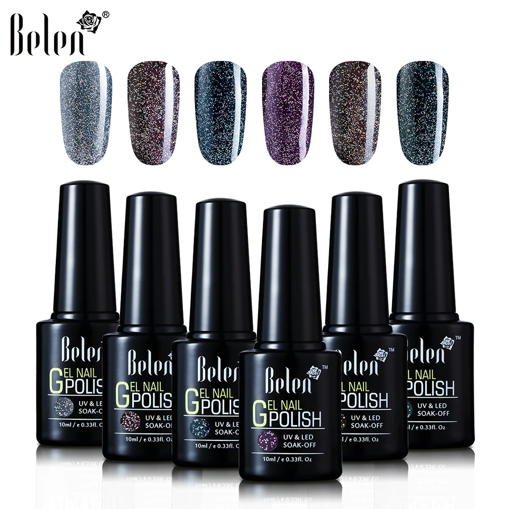 Гель лак для ногтей Belen Black Diamond Series УФ светодиодный Праймер длительного действия
