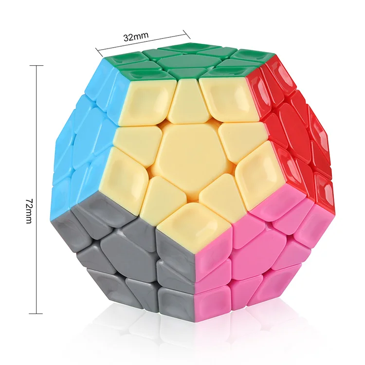 D-FantiX Циклон Мальчики Megaminx 3x3 кубик рубика Нет наклейки красочные профессиональный плавный поворот Скорость куб головоломка антистресс игрушка