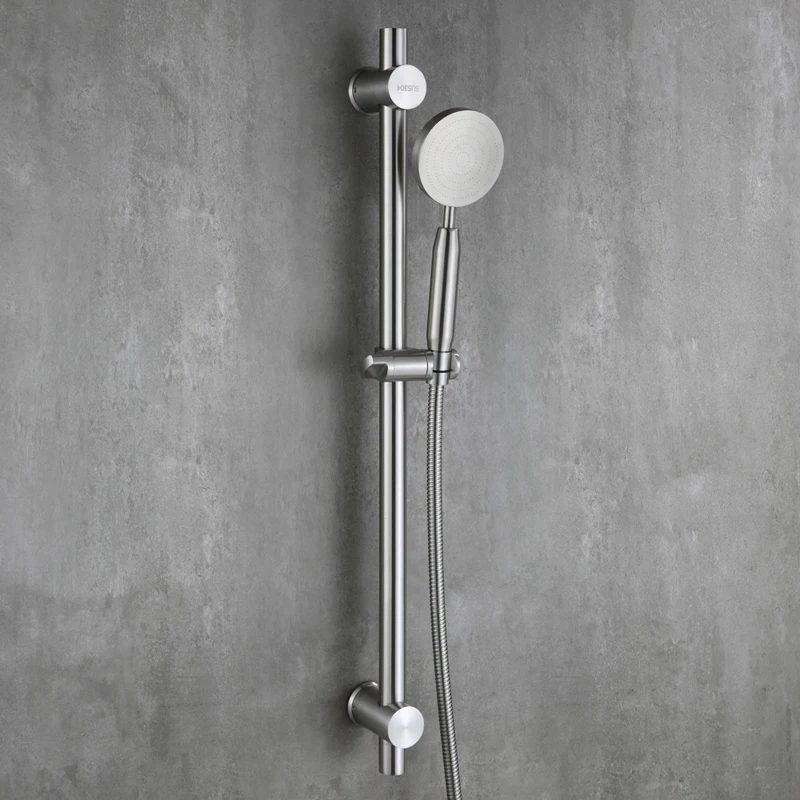Brushed Bathroom Shower Head set with All Stainless Steel ...