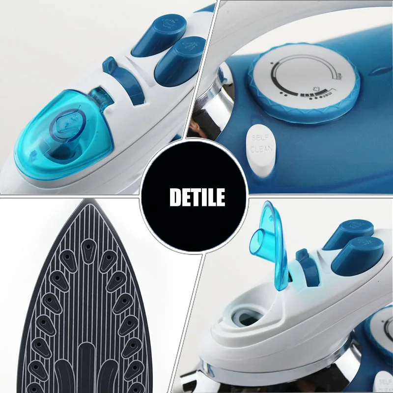 SOARIN Steam Iron for Clothes 360-degree Rotating Power Cord 220v Steam Iron Thermostat Steamer Handheld Steamer for Clothes 5