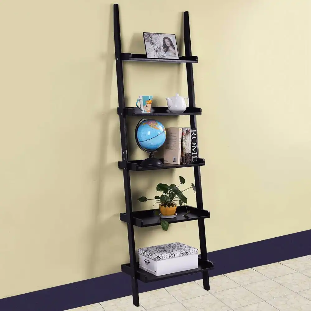 Giantex, estantería de escalera de esquina de 5 niveles, estantes de