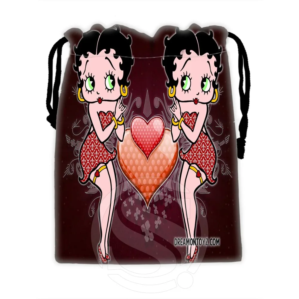 H-P658 пользовательские Betty Boop#14 шнурок сумки для мобильного телефона tablet PC Упаковка Подарочная Bags18X22cm SQ00806# H0658