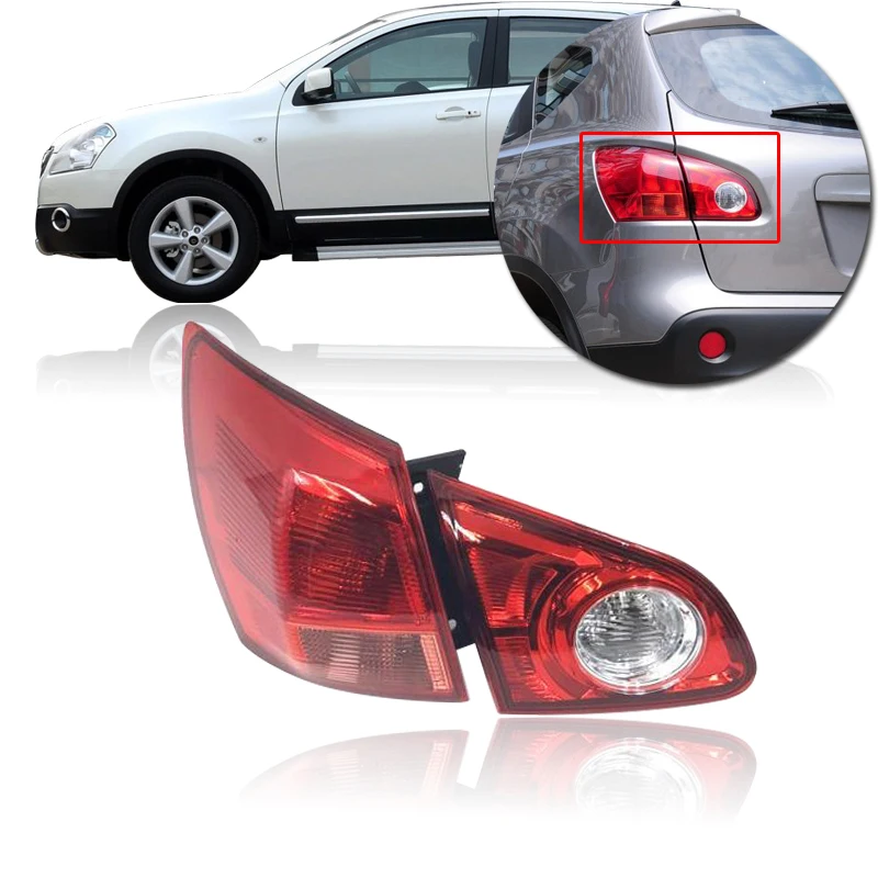 

CAPQX Rear Brake Light Tail Light For Nissan Qashqai 2008-2015 Stop light tail lamp taillight taillamp Inner & Outer