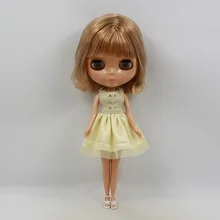 Стоимость телесного цвета Блит куклы, светлые волосы загар кожи завод куклы, подходит для DIY Изменить BJD игрушка для Обувь для девочек