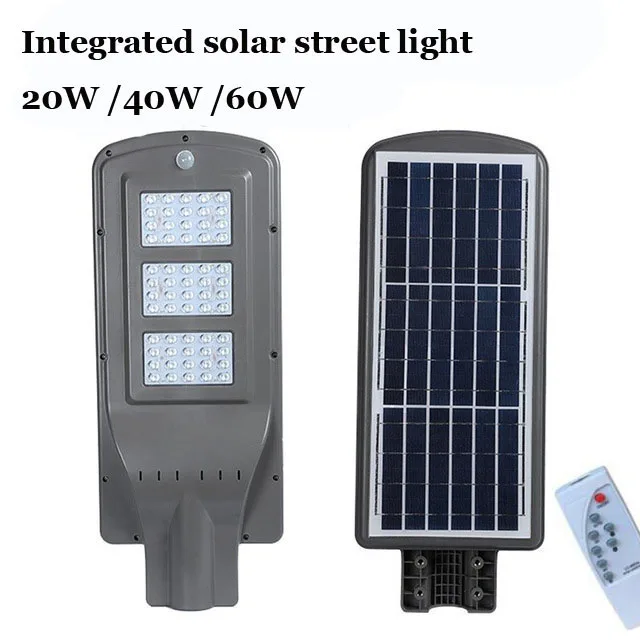 

10PCS 20W 40W 60W LED Integrated Luminaria Solar Lights For Garden Powerful Outdoor Waterproof Street Light Radar Motion Sensor