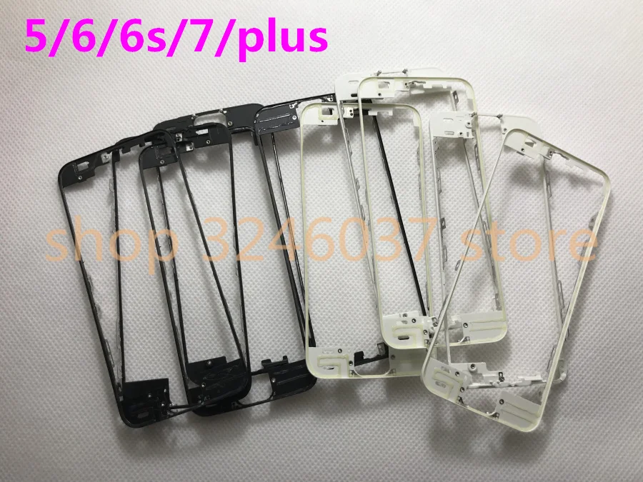 

50pcs Touch Screen Front Frame Middle Bezel For iPhone 5 5S 5C 6 6s plus 7/8 plus With Adhesive Bracket Holder With Hot Glue