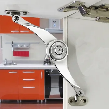 

Hydraulic Randomly Stop Hinges Kitchen Cabinet Door Adjustable Polish Hinge Furniture Lift Up Flap Stay Support Hardware