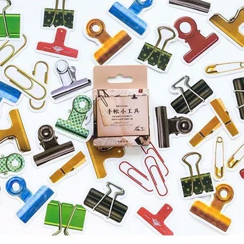 

45PCS/box Small Tools Diary Paper Lable Stickers Crafts And Scrapbooking Decorative Lifelog Sticker DIY Stationery