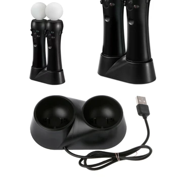 

Dual USB Charging Dock Station Stand for PS4 PlayStation 4 VR PSVR Controller
