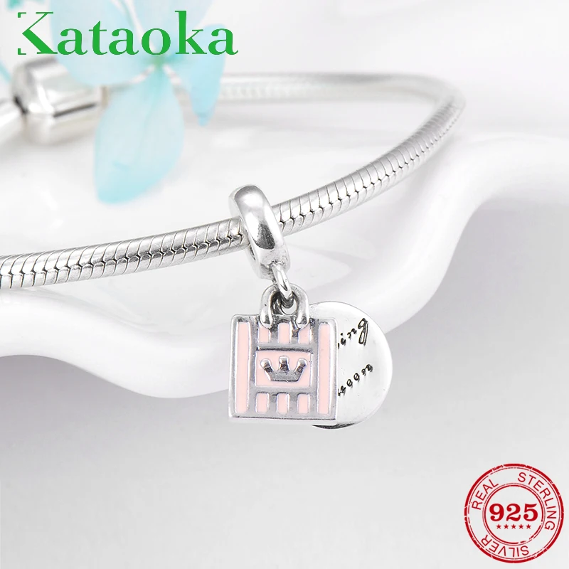 

2018 New 925 Sterling Silver Shopping queen Fashion women Charms Pendants Fit Original Pandora Charm Bracelet Jewelry making