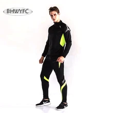 Bhwyfc Майки спортивные дети Обувь для мальчиков Для мужчин с длинным рукавом Футбол Майки комплект Maillot de Foot спортивный Training