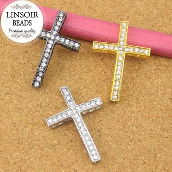 

10pcs/bag 25*36 mm Wholesale fashion jewelry crosses charm for bracelet pendant F293