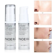 PHOERA 2019Hot المكياج شفافة كريم المسام الكمال التمهيدي النفط التحكم دائم ترطيب ماكياج الحليب الأساس السائل TSLM1