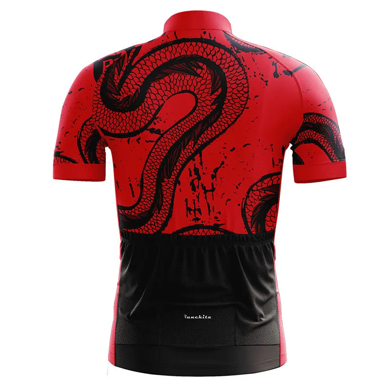 Jersey RUNCHITA summer Dragon pattern bike short sleeve cycling jersey go pro mtb jersey shirt tricota ciclismo para hombre