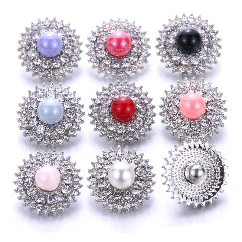 Buy 10pcs/lot High Quality crystal Snap Button Jewelry