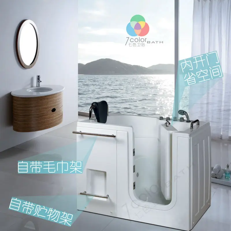 Hot sale jucuzi handicapped tubs elderly bathtub walk in tub Model105