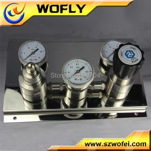 

high pressure 3000psig H2 CO2 nitrogen gas semi-automatic switching device pressure regulator