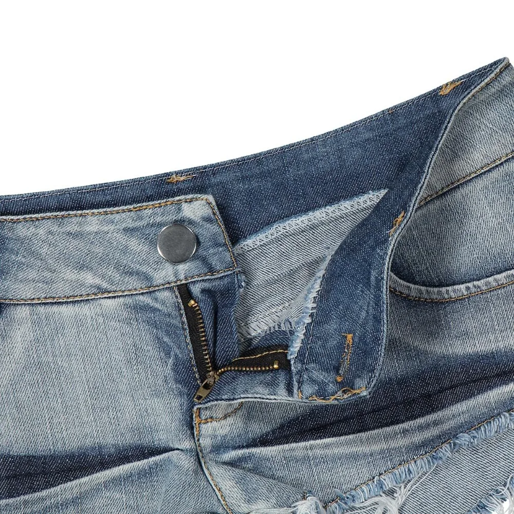 Популярные шорты женские модные брендовые винтажные короткие джинсы с низкой талией DJ панк сексуальные джинсовые шорты