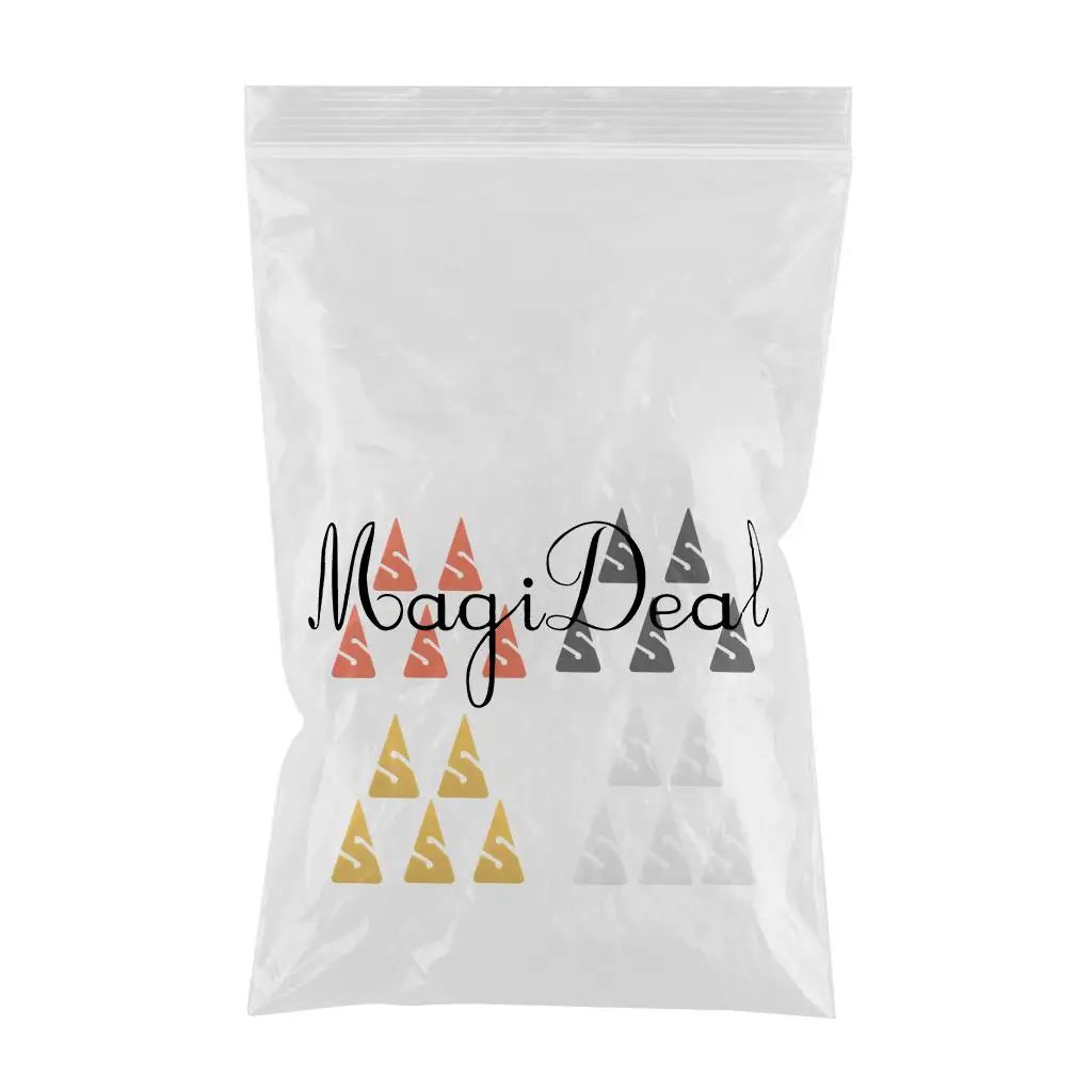 MagiDeal 20 Pieces Orange Yellow White Black Triangle PVC Line Arrow Markers for Scuba Diving Cave Wreck Dive Dive Line Marker