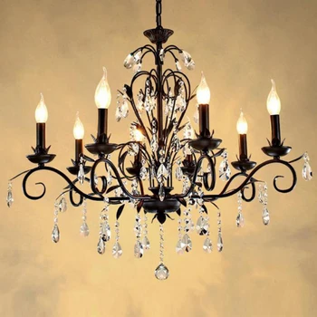 

Crystal chandelier lighting modern large for hotel led crystal chandelier lighting classical iron lamp black lighting fixture