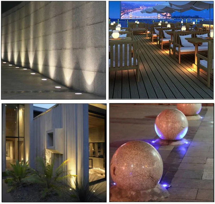Iluminação para Jardim Deck ao ar Livre à Prova Quintal Passo Escadas Piso Água Led Inground Recesso Lâmpadas 3 w Levou Holofotes Subterrâneo d' 15 Luzes e Iluminação