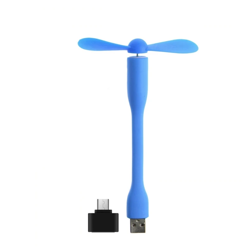 

Flexible 2-In-1 Micro USB & USB Cool Fan For Android Phone PC Laptop Power Bank
