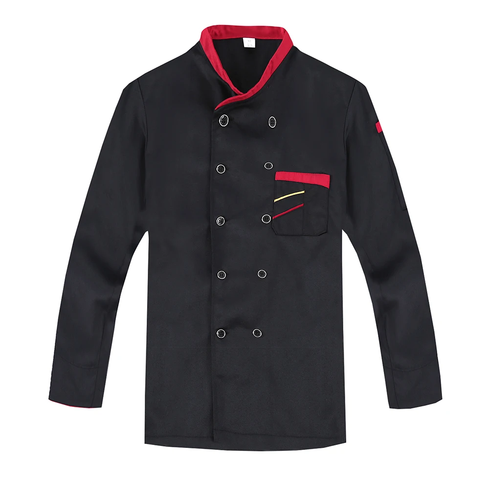 New Classical 3 Cloor Full Sleeve Autumn&Winter Kitchen Chef Jacket