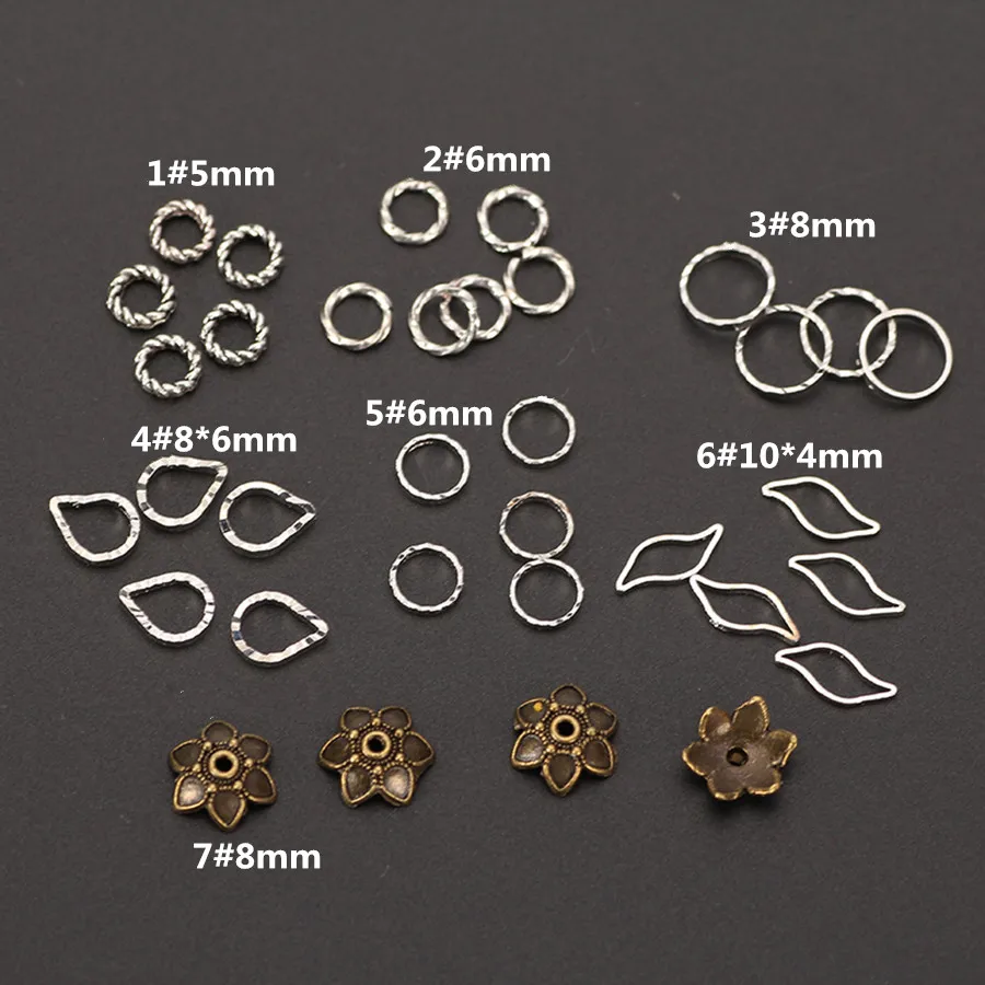 44 PCS 12MM SOLID COPPER TWISTED CLOSED JUMP RING OXIDIZED COPPER 800 