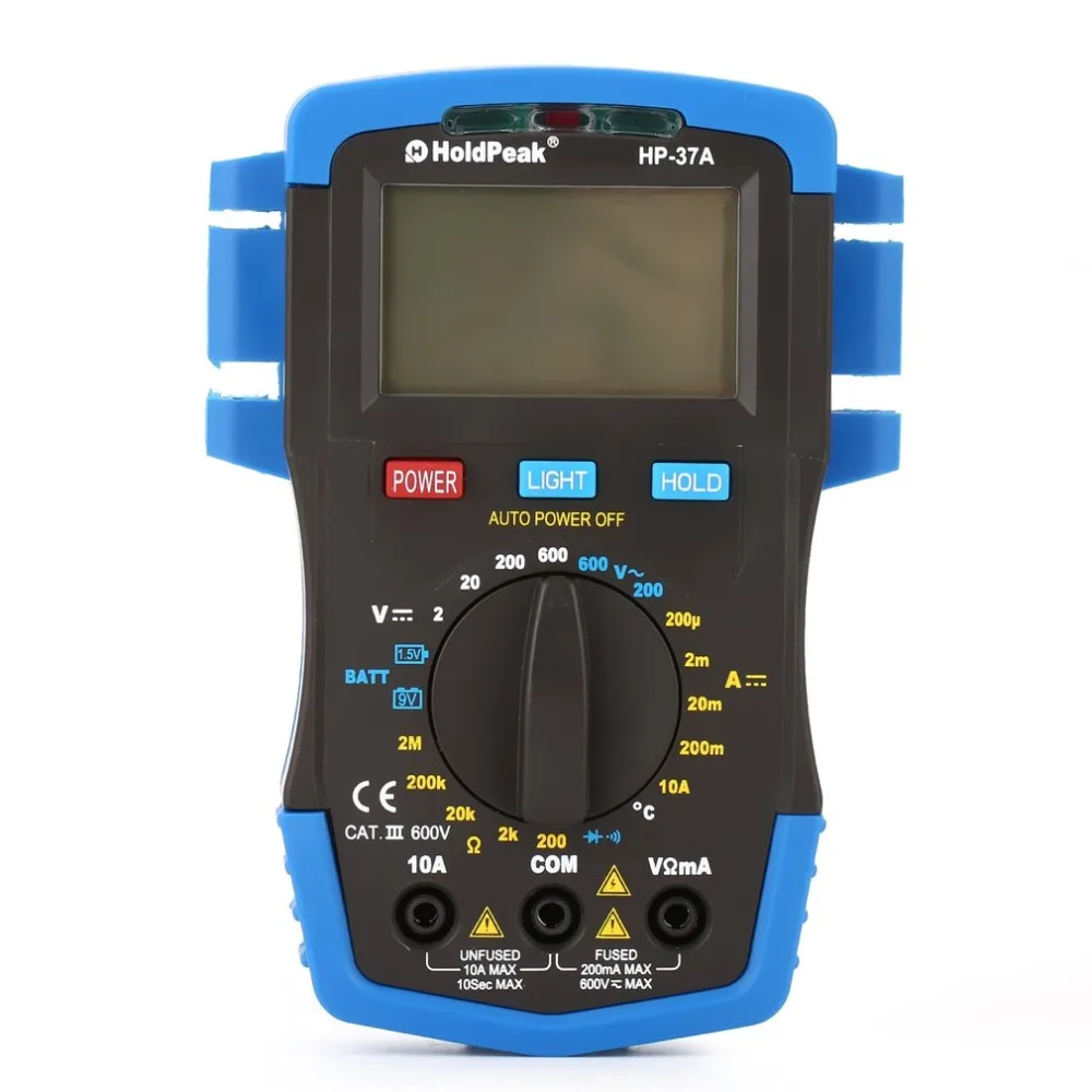 

DC/AC Digital Multimeter HP-37A/HP-37B/HP-37C/HP-37K Temperature Resistance Capacitance Frequency Duty Cycle Tester Meter