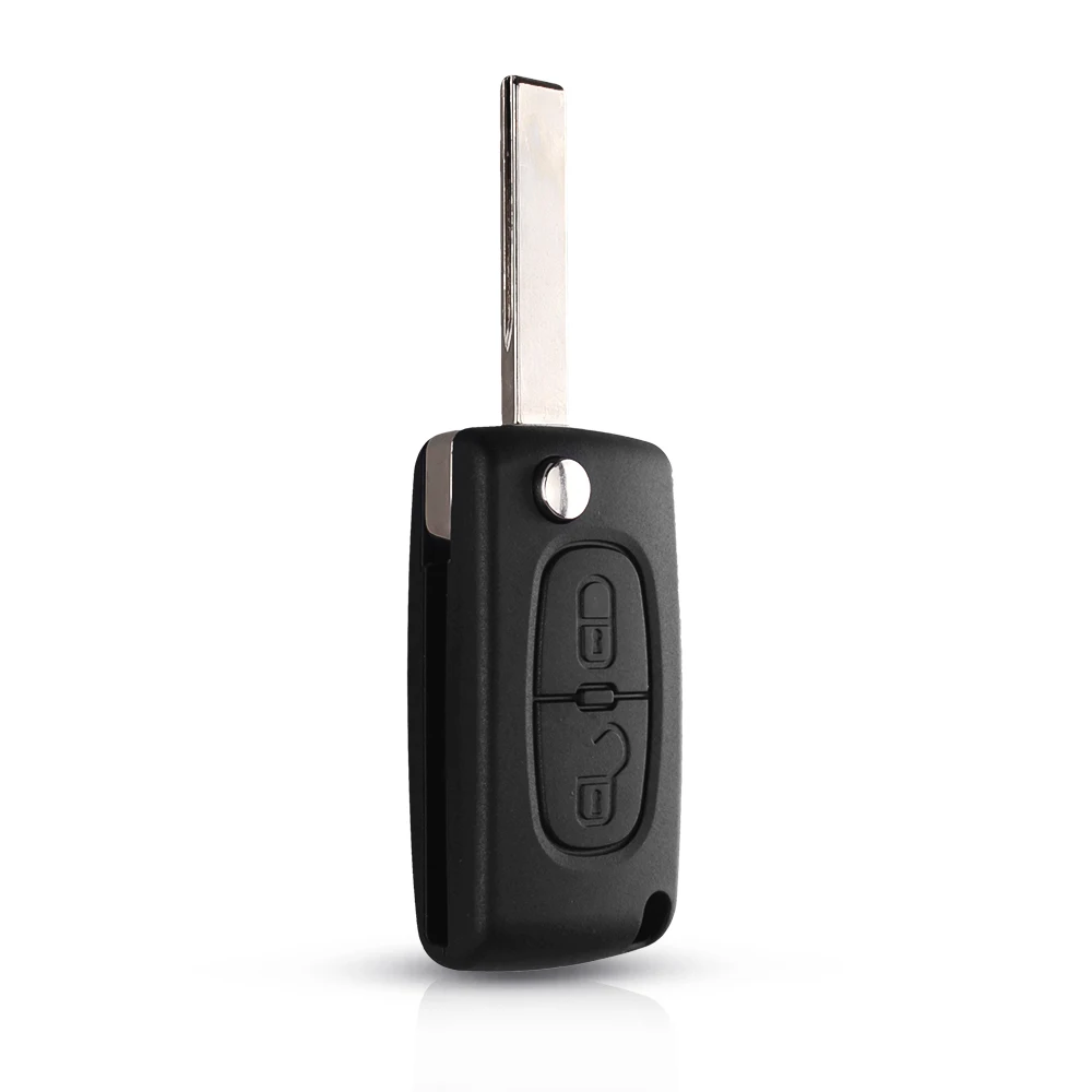 KEYYOU HU83/VA2 Blade 2 BT дистанционный Складной автомобильный ключ для peugeot 207 307 3008 308 408 433 МГц ID46 чип CE0523/CE0536 флип-брелок