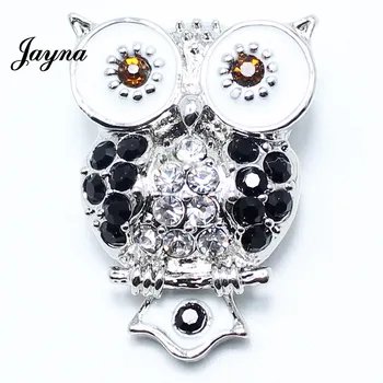

30pcs/lot Jaynalee Snap Bracelet&Bangles Ginger 18mm Metal Snap Charm Rhinestone Styles Snaps Jewelry GS1208166