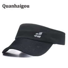 Солнцезащитный козырек для мужчин и женщин, премиум спортивный теннис Гольф Беговая шапка, Спортивная сетчатая регулируемая крышка, пустая верхняя воздушная крышка s быстросохнущая черная