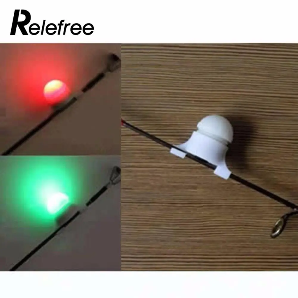 

Relefree 10 Pcs HOT Fishing Rod Tip Clip Alarm Alert Strike White small mini high Quality 2 Size in 1 Night Fishing Bite Alarm