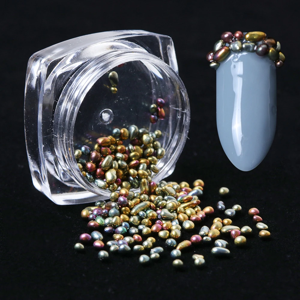 7 цветов нерегулярный натуральный камень для ногтей кристалл Хамелеон AB бусины 3D дизайн ногтей украшения маленькие салонные инструменты для наклейки ногтей TR080