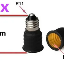 10 шт. E11 для E14 светодиодный гнездо адаптера светодиодный держатель для лампы осветительного прибора конвертер с Трек-номером