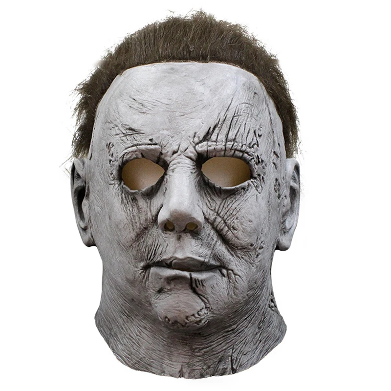 Страшная Маска «Майкл Майерс» фильм ужасов одеваются на Хэллоуин Косплей взрослые Ужасы латексные Вечерние Маски страшные реквизит игрушка страшная маска