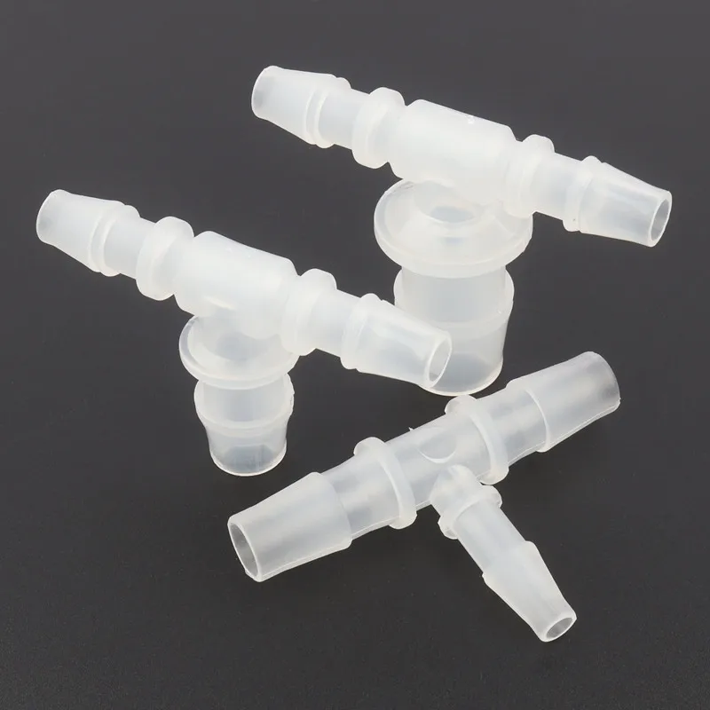 

100pcs/lot 8 10mm To 4-20mm Plastic Reducing Tee Connectors Micro Irrigation Pagoda Hose Joints Aquarium Tank Air Pump Fittings