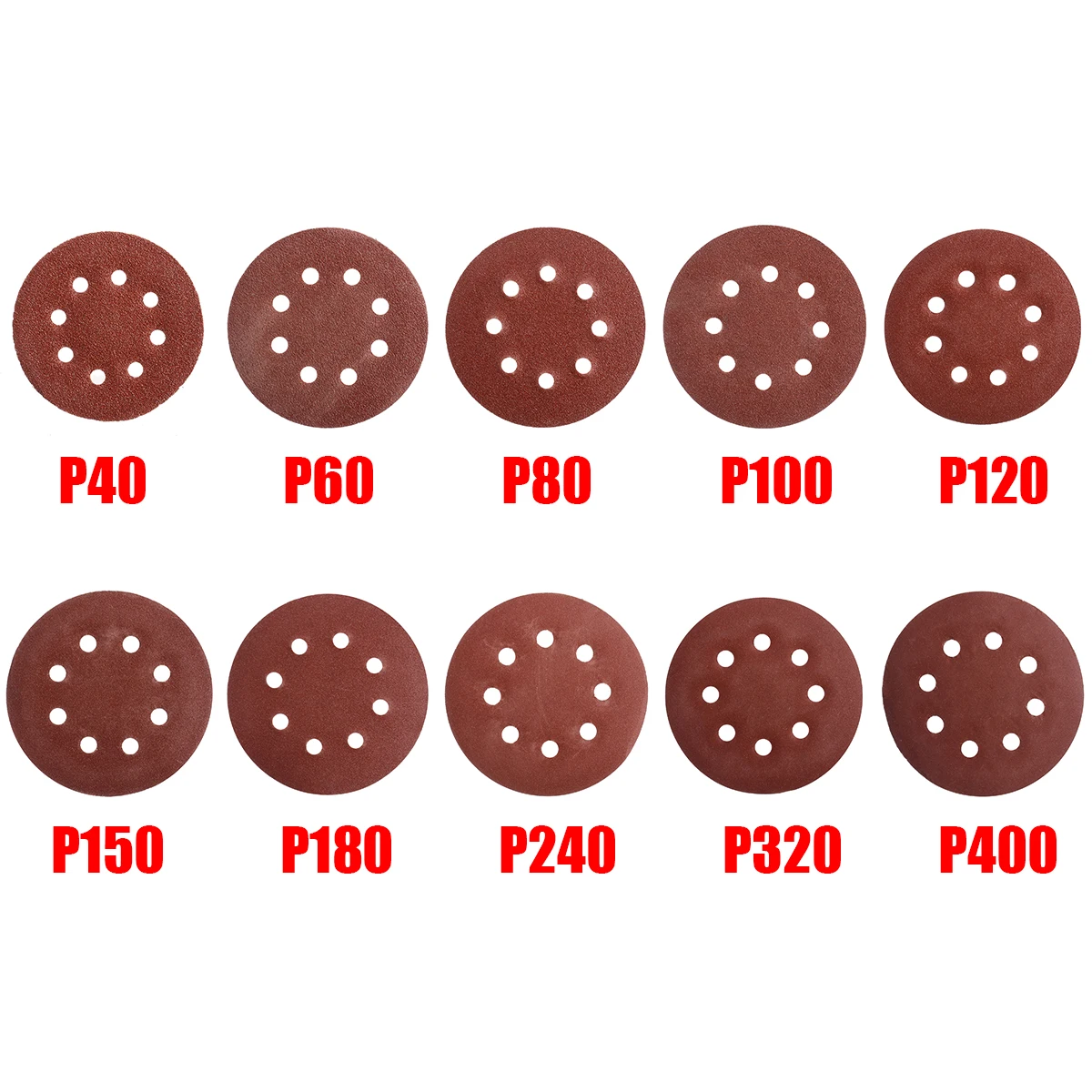 80pcs 125mm Sanding Disc 5Inch 40-400 Mix Orbital Sander Hook Loop Sandpaper Sander Sander Accessories Abrasive Tools 80pcs 125mm Sanding Disc 5Inch 40-400 Mix Orbital Sander Hook Loop Sandpaper Sander Sander Accessories Abrasive Tools