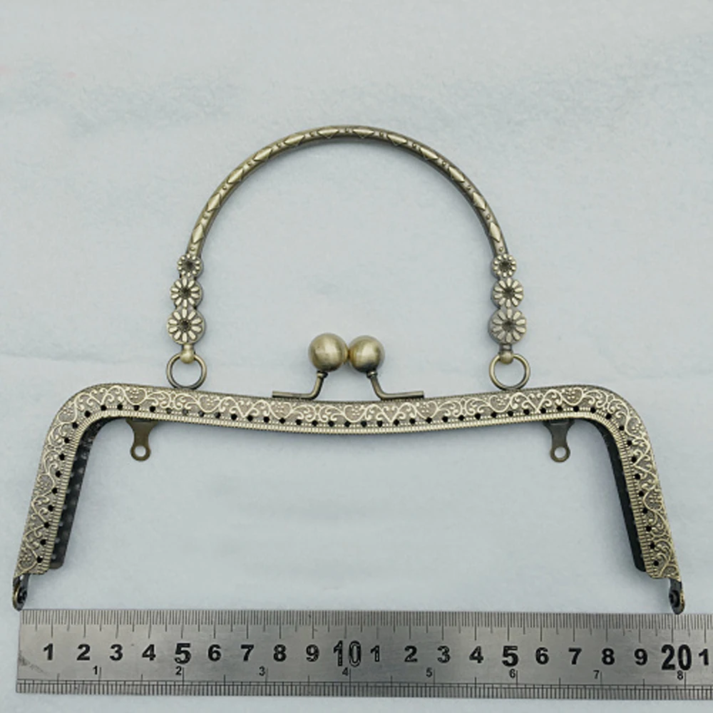 20 см Женский DIY Кошелек Рамка ручная сумка металлическая застежка поцелуй пряжка