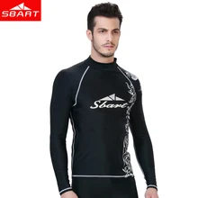 SBART летние мужские антиуф с длинным рукавом сыпь охранники погружения костюм для подводного плавания и серфинга Топ солнцезащитный крем плавательные майки для серфинга мужские плавки сыпь рубашка