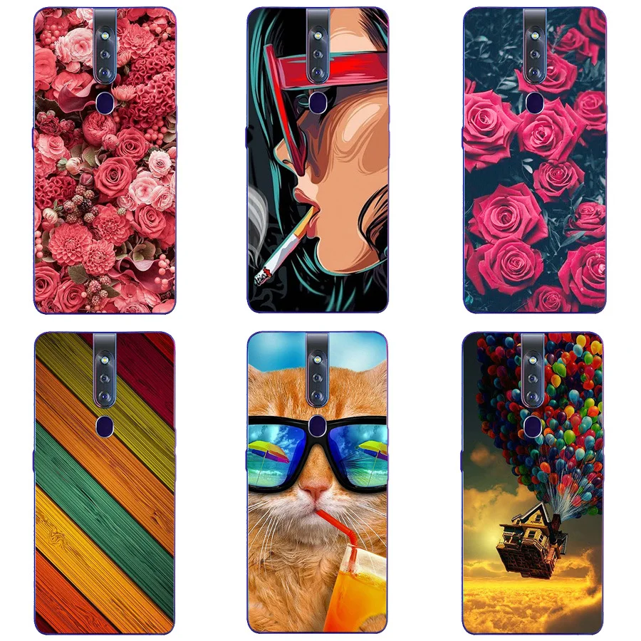 

Case For OPPO F11 pro Soft Silicone TPU Cute Patterned Print Cover Coque For OPPO F11 Pro Phone Cases