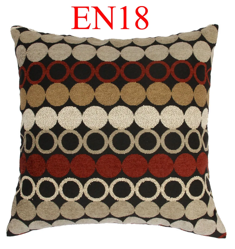 

EN18 Black Red Orange Brown Yellow Linen Blending Cotton Cushion Cover Pillow Case Throw Sofa Home Decor ( custom made )