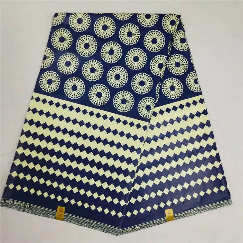 

T2!Guaranteed block african ankara printed fabric veritable java wax fabric 6yards for fashion clothes ! P32083