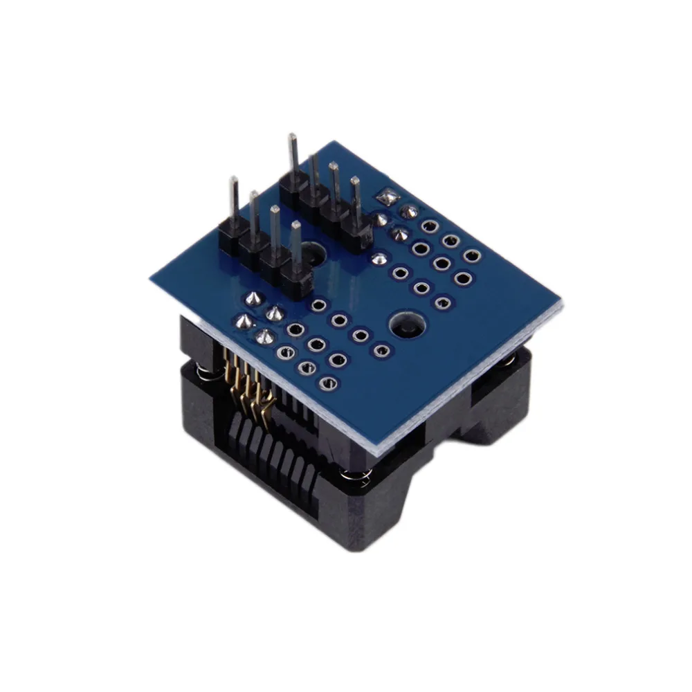 

Durable Easy to use SOP8 to DIP8 Wide-body Seat Wide 200mil Pitch Programmer Adapter Socket Board Blue