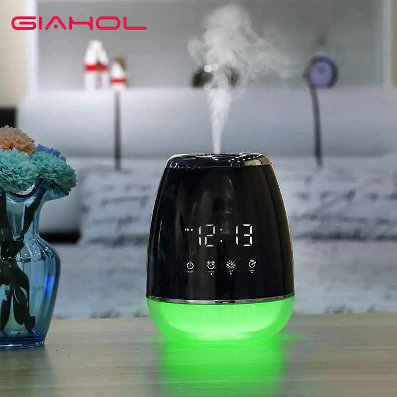 

Ultrasonic Humidifier Digital Display Touch Screen Aroma Diffuser Timer Clock LED Light Oil Aromatherpy Air Purifier for Home