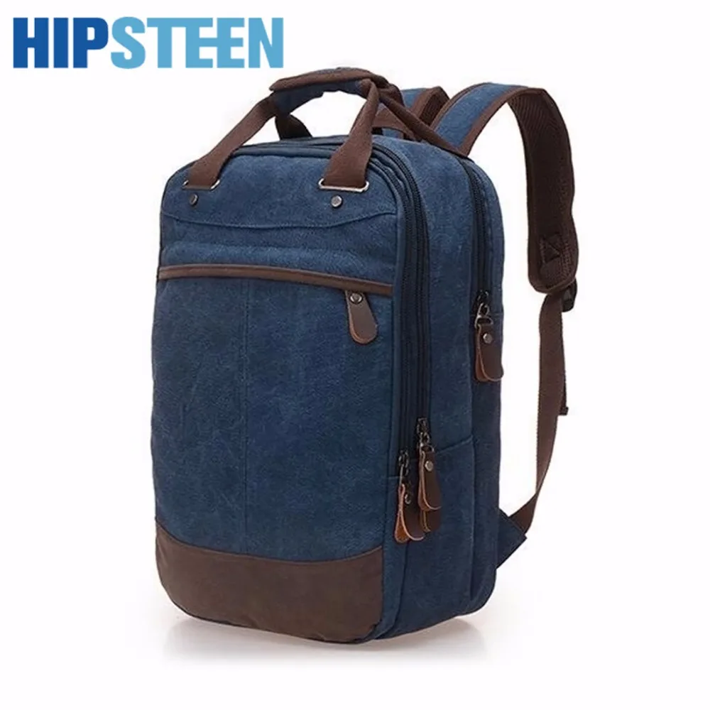 

HIPSTEEN Large Capacity Men Travel Bags Vintage Canvas Three-layer Men's Shoulder Travel Shoulders Bag High Quality Hot Sale