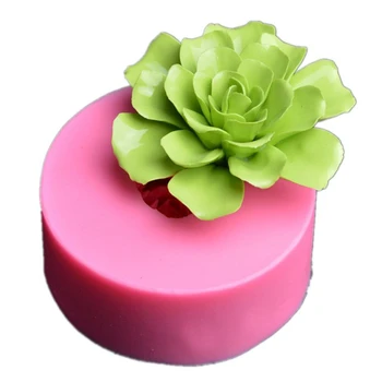 

Big Size 3D Lotus Flower Handmade Soap Silicone Molds DIY Candle Soap Mold Rose Shaped Cake Fondant Sugar Art Tools