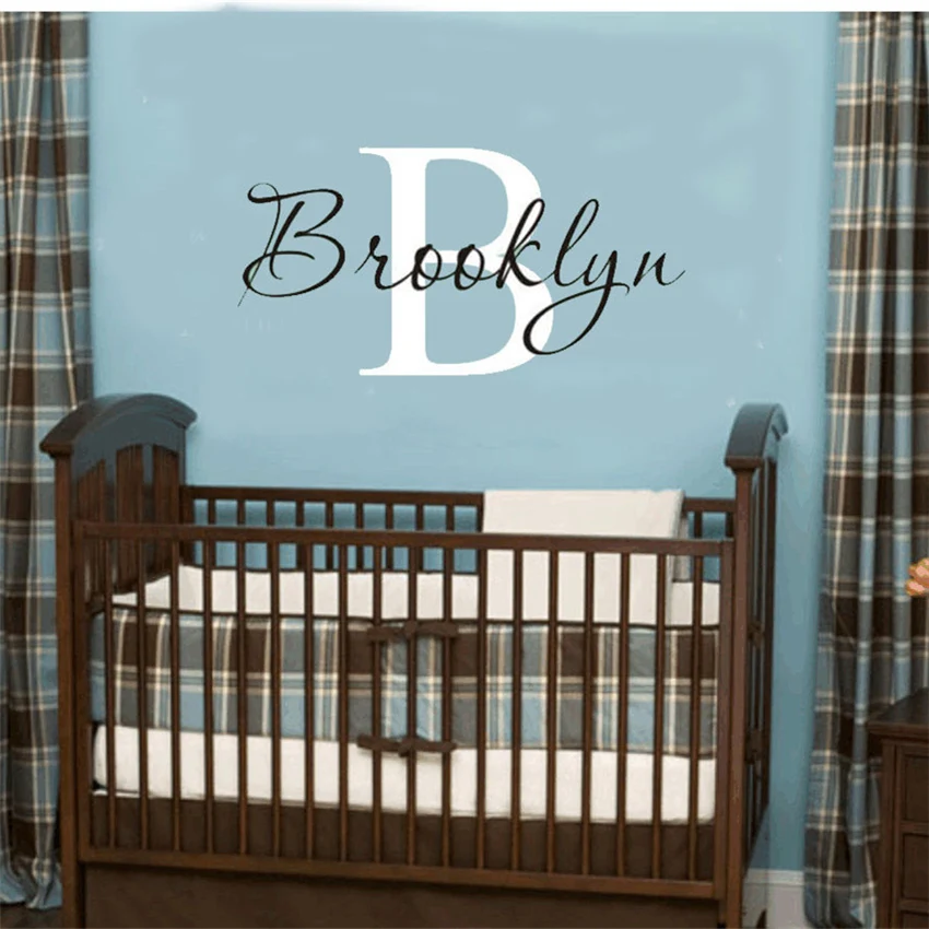 

Customized Personalized Name Children Art Home Decor Nursery Wall stickers for kids rooms Vinyl Sticker Decal Removable Poster